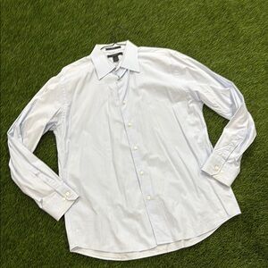 Vintage Men’s Express Button Down Shirt - Baby Blue